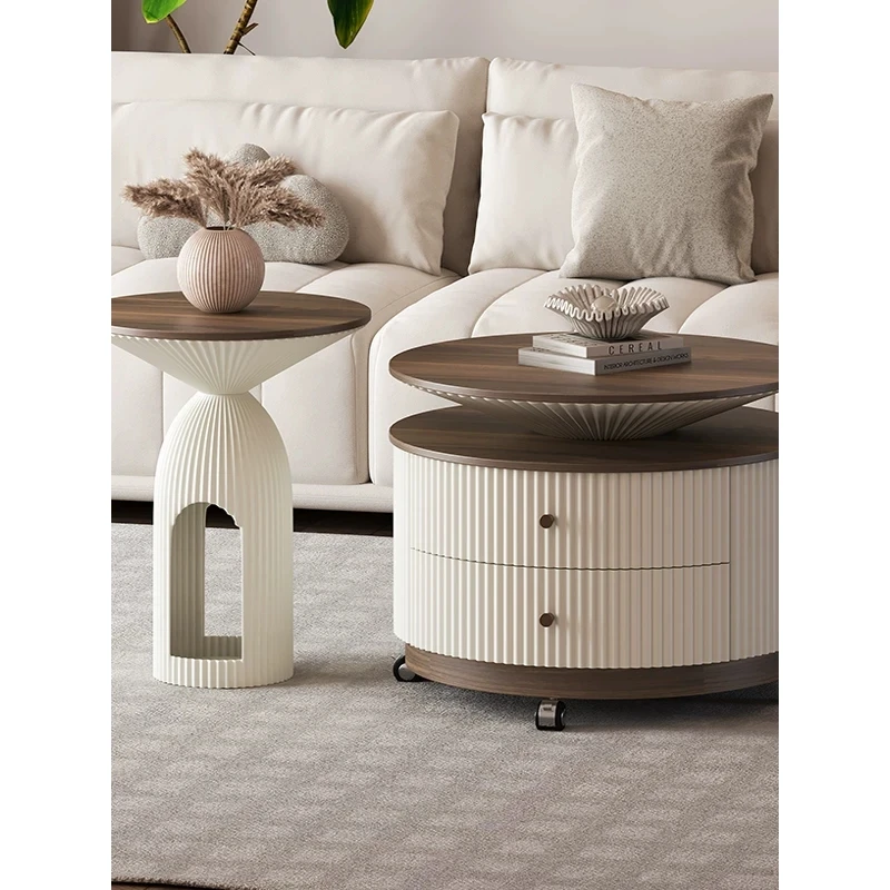 新款大师设计轻奢可移动客厅高级感可移动客厅客厅简约移动茶几