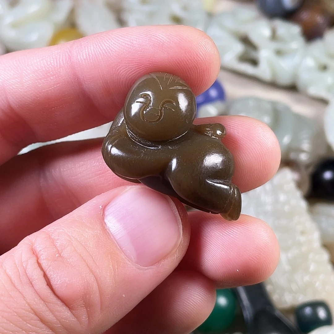 和田玉（糖玉）颈饰未镶嵌