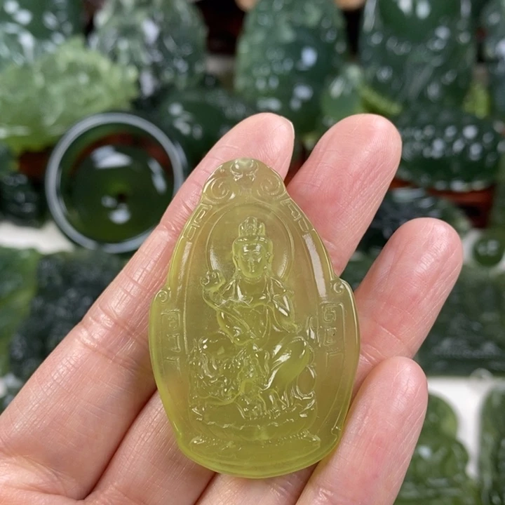 岫玉未镶嵌挂件挂件