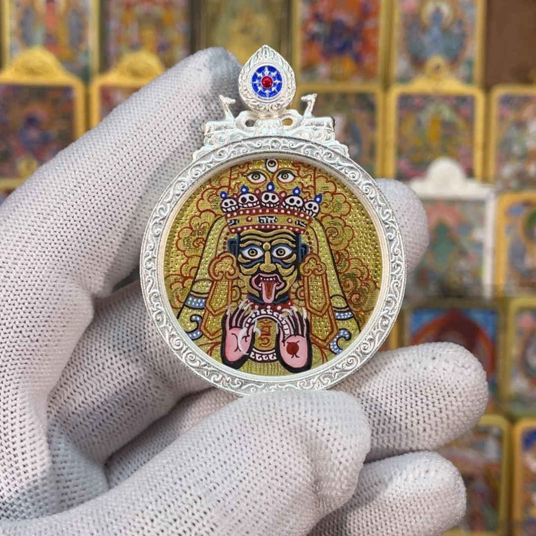 吊坠玄烨精品3.5纯手绘金唐扎基拉姆