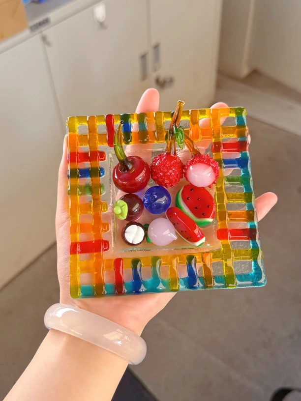 淄博琉璃小水果摆件