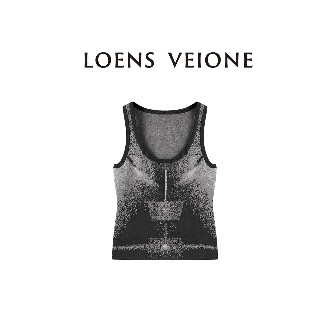 LOENS VEIONE/罗拉 高级定制黑灰色女士背心24CVDI0110N