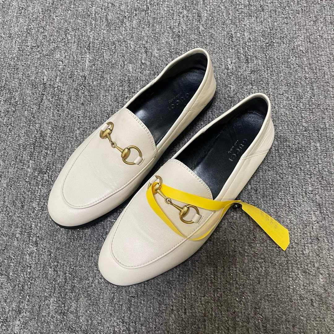 95新 GUCCI/古驰 Horsebit 马衔扣时尚乐福  35码/13128