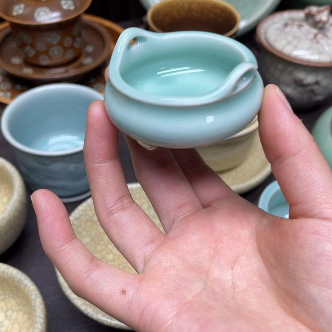 福利青瓷茶具杯子微瑕