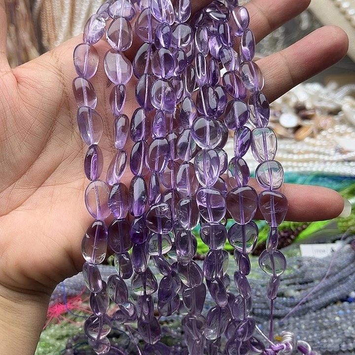 玛瑙/玉髓未镶嵌珠宝半成品一条玻利维亚紫晶