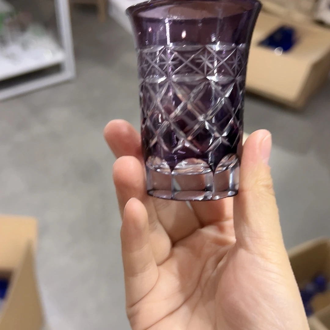 水晶玻璃平底款微瑕一个