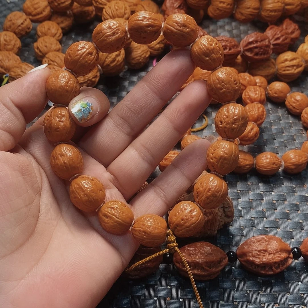 九***晴文玩核桃手串光头