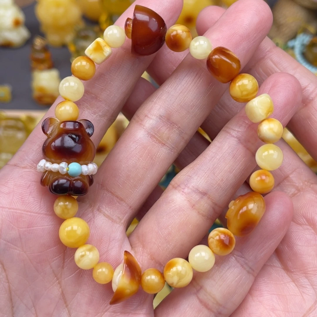 裸石琥珀未镶嵌蜜蜡