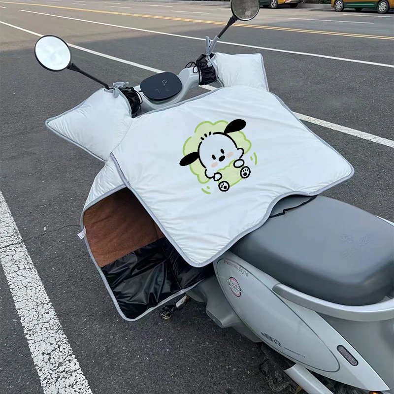 2025新款冬季电动车挡风被加绒加厚防风防寒通用摩托车三轮车适用