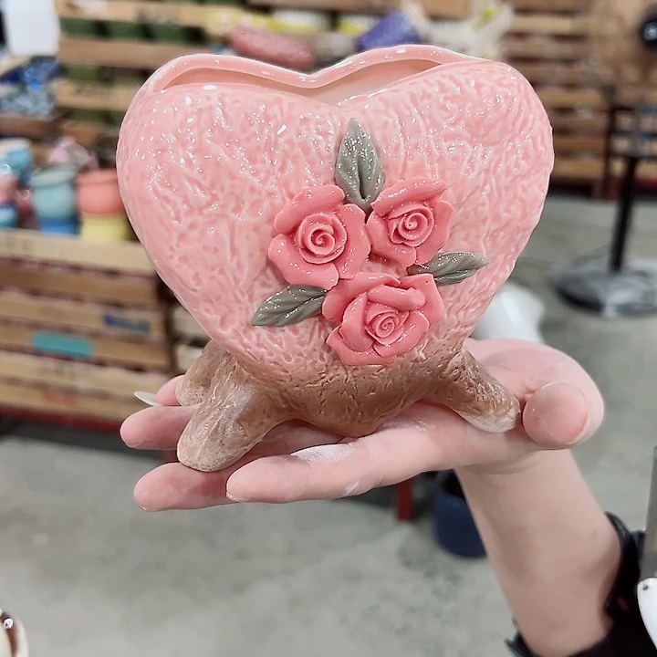 有孔.凑满10元发货多肉陶瓷花盆！