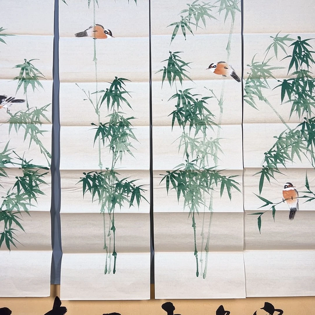 国画945 花鸟和蝴蝶在这里生活