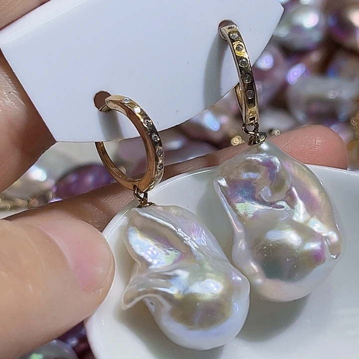 未镶嵌耳饰淡水珍珠