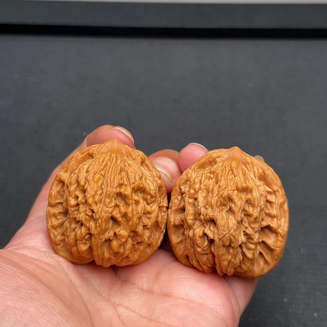 猴头核桃把件40尺全品狼牙麦穗虎头A377