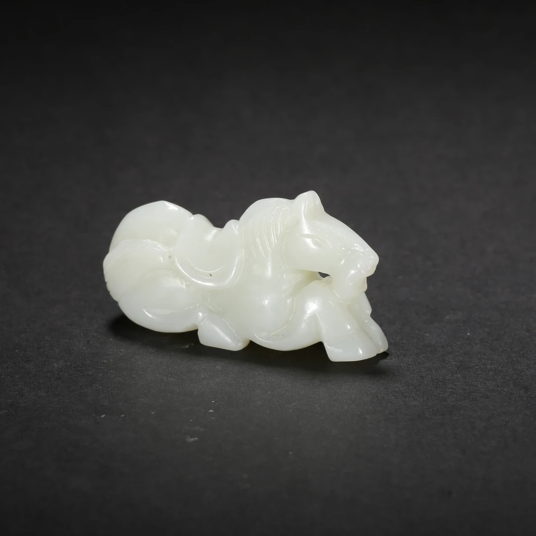 清代*午马玉坠/14JTY5288/和田玉【北京文博】