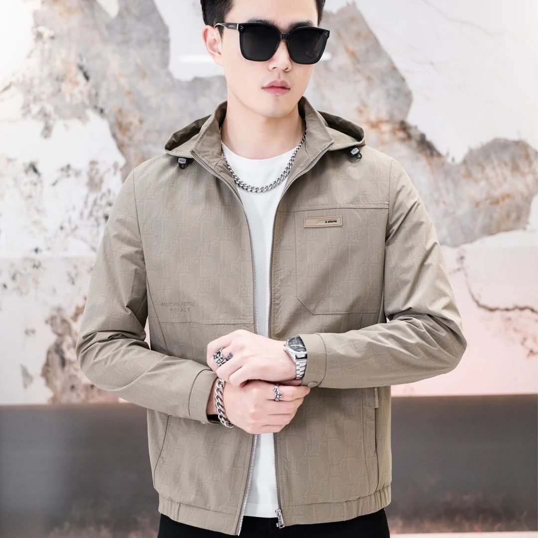 秋冬季男士时尚可脱卸帽运动百搭休闲夹克外套（910）