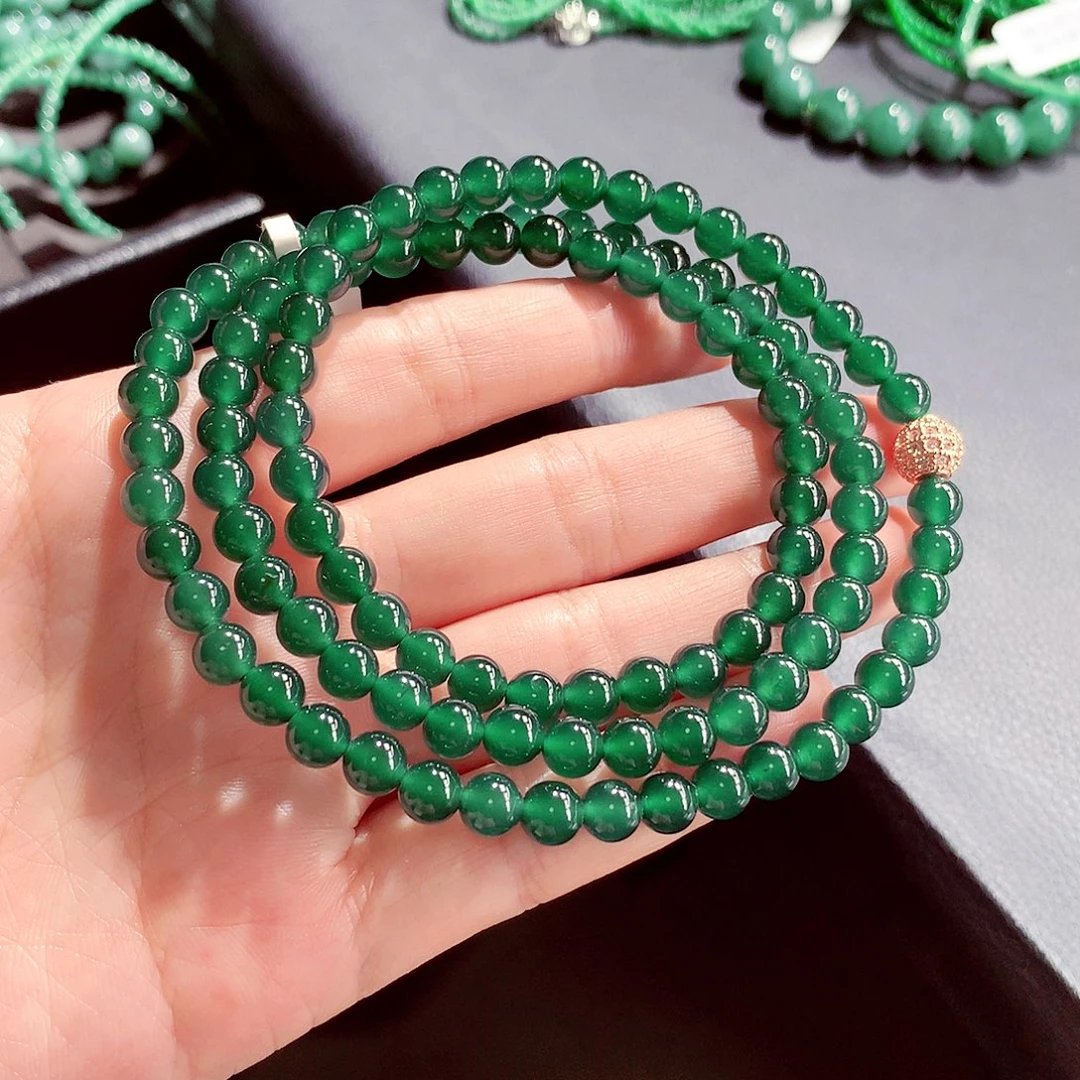 翡翠未镶嵌毛衣链