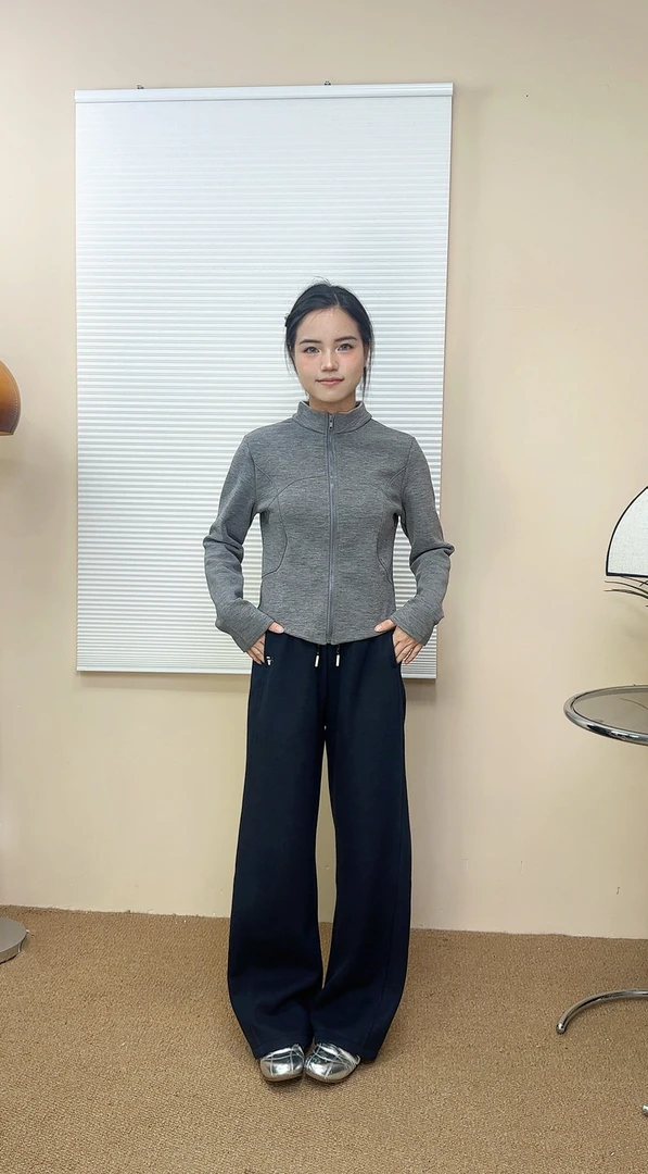 【软绵弯刀裤】百搭时尚简约弯刀休闲裤女秋冬季松紧腰阔腿裤