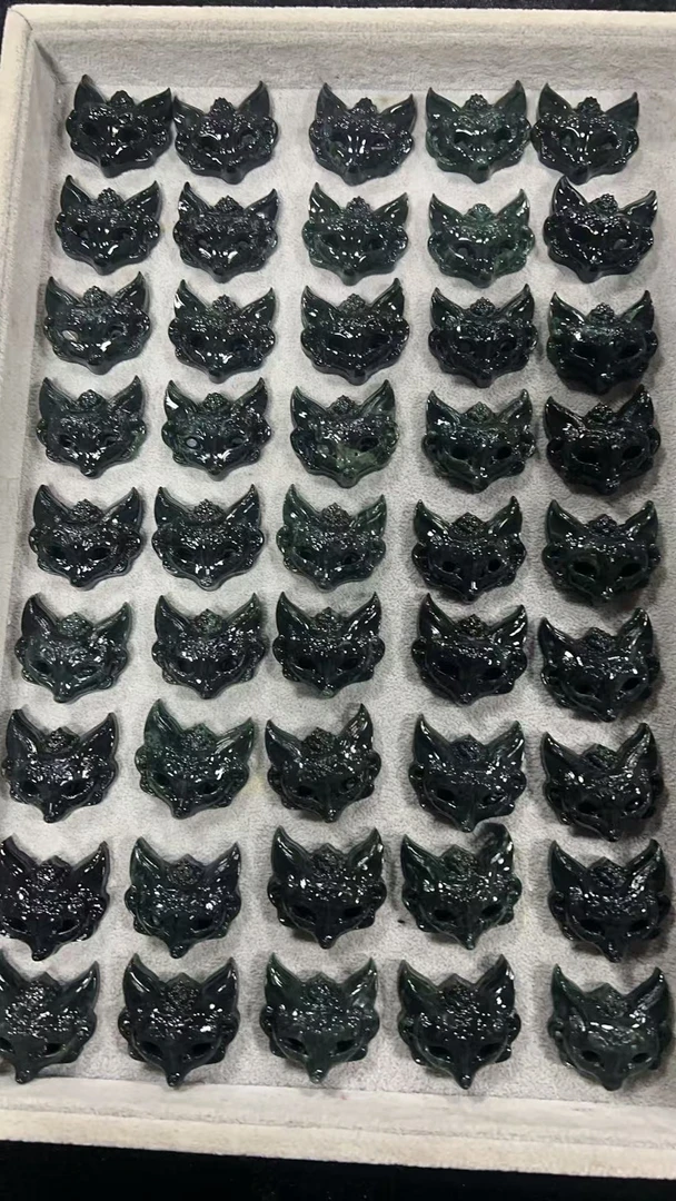 岫玉501狐狸吊坠多样性发一（默认有瑕，介意勿拍）