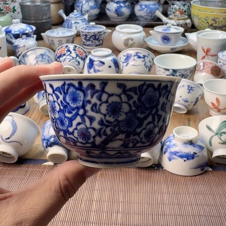 青花瓷器杯子茶具
