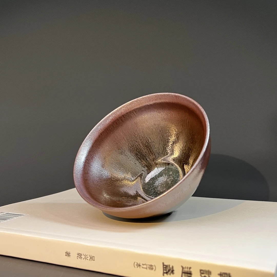 吴兴乾柴烧建盏主人杯纯手作陶瓷杯高端复古茶深斗点茶器76576