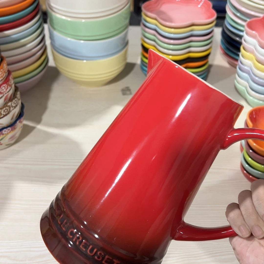 陶瓷 ++凉++水++壶 红色一个