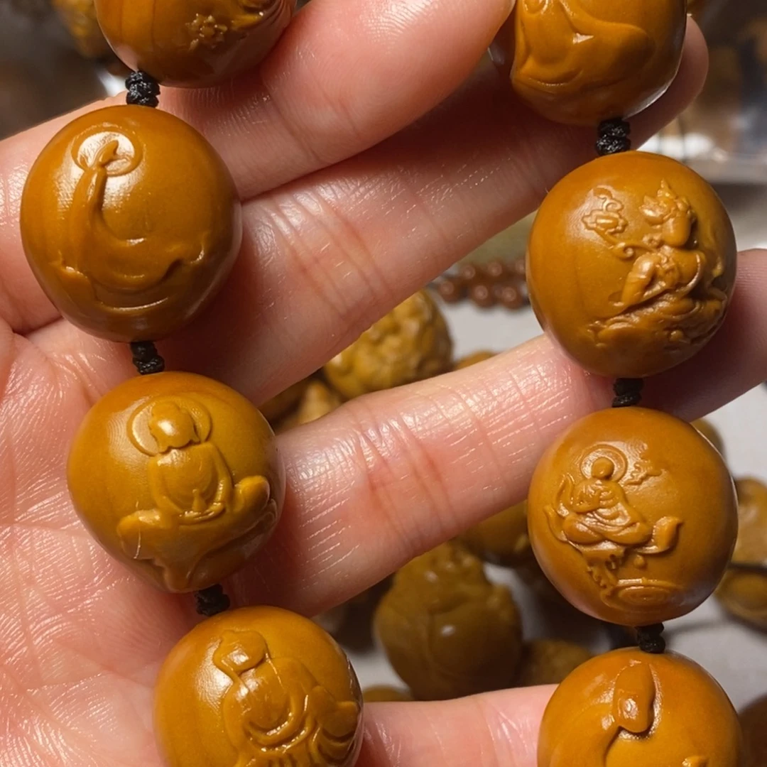 橄榄核手串/手链光面无相佛