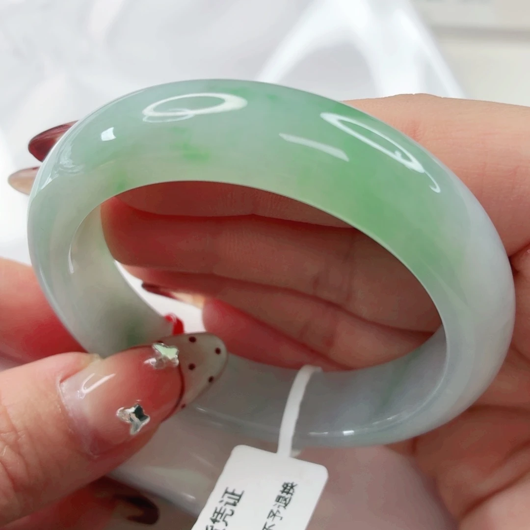 翡翠未镶嵌手镯50.2x566