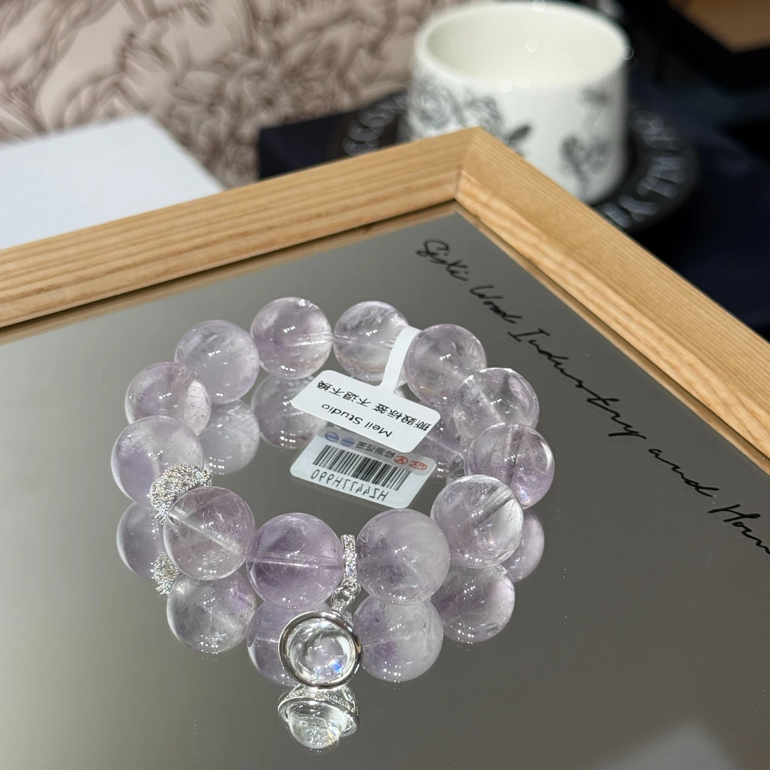 「直播间专属」4477  紫水晶紫阿塞15+ 水晶手串多样性发其一