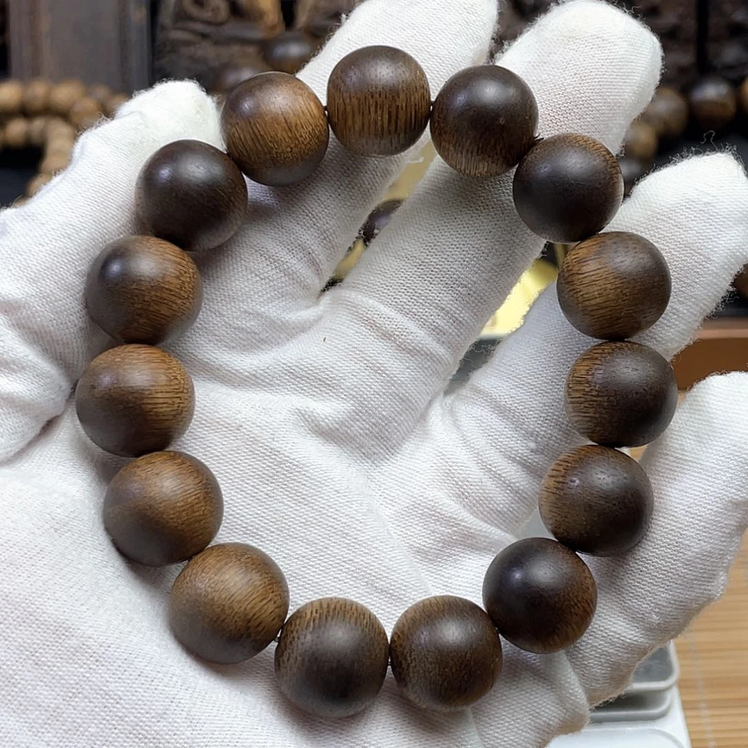 沉香手串石*芽庄黄奇