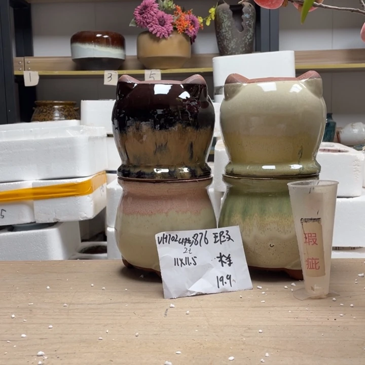 粗陶多肉花盆微瑕876