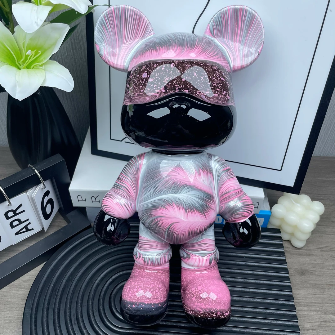 【新品尝鲜】纯手工潮玩工艺品暴力熊2025新款爆款客厅酒柜摆件