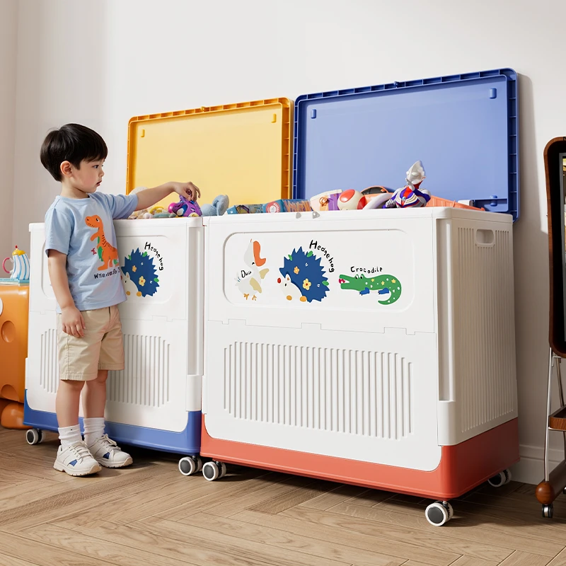 HAIXIN【孟菲斯系列】可爱卡通收纳箱免安装收纳柜储物柜玩具收纳箱