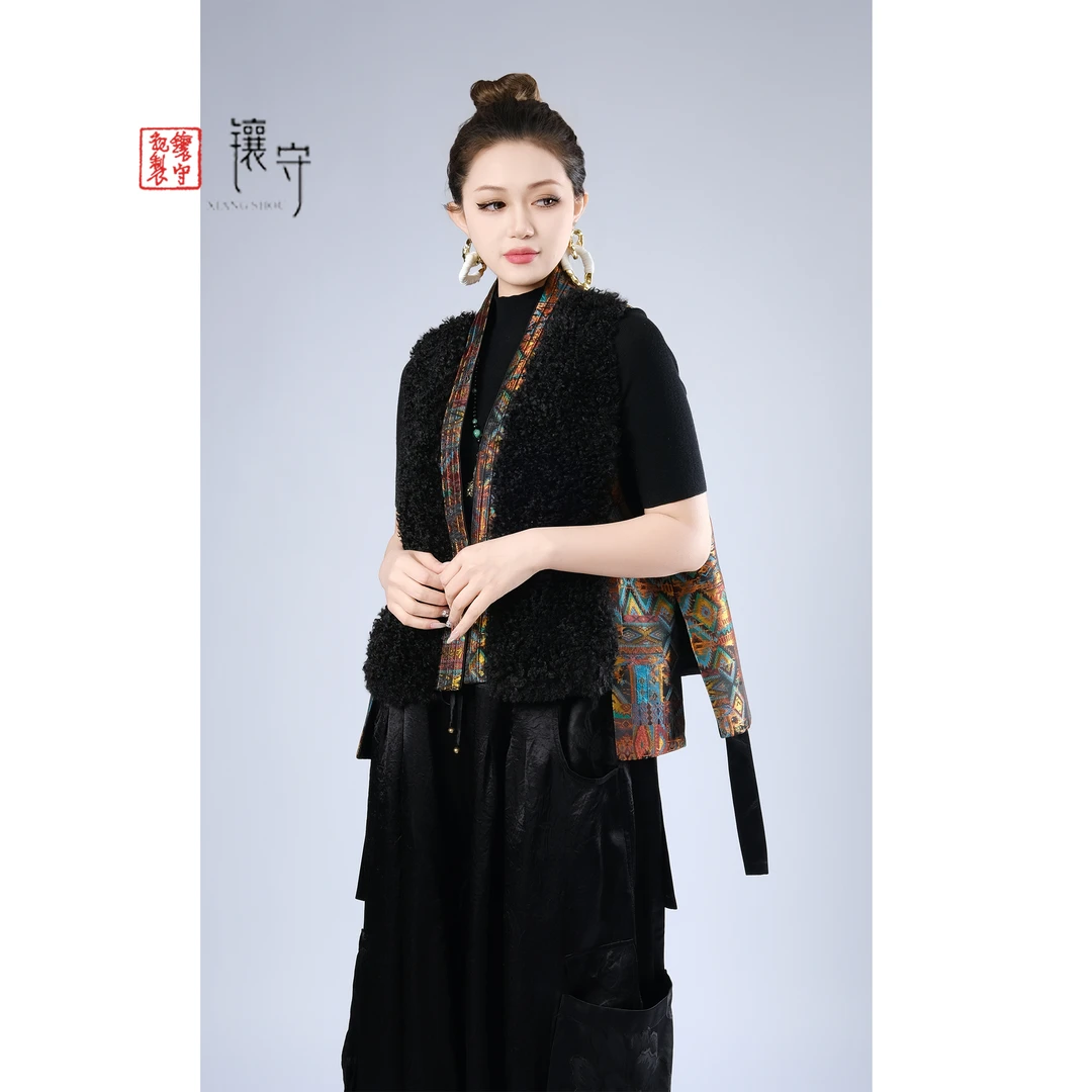 【镶守·春意】春季优雅气质中国风轻奢休闲时尚百搭宽松马甲G3807