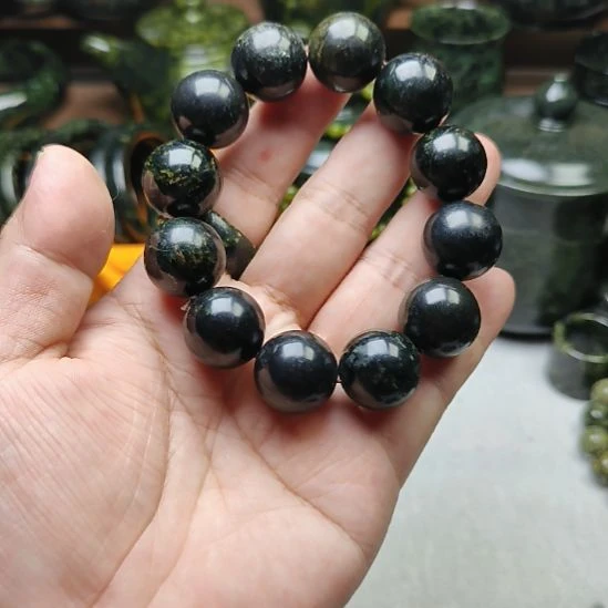 未镶嵌蛇纹石玉手串18
