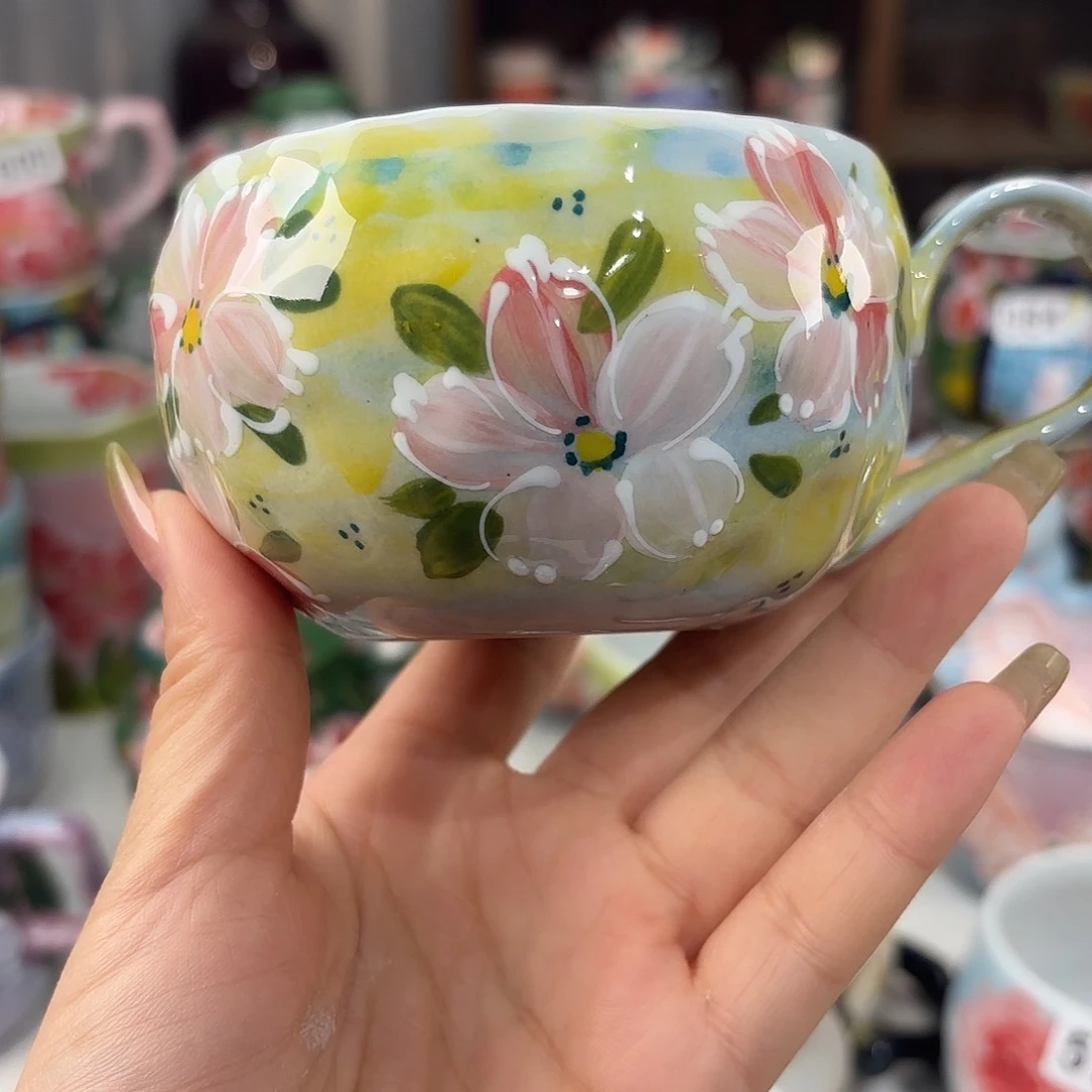 景德镇手绘高温釉下彩陶瓷茶具