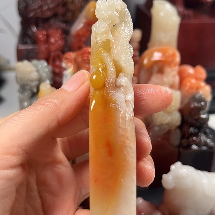 奢***雕印石寿山石寿山石杜林龙章