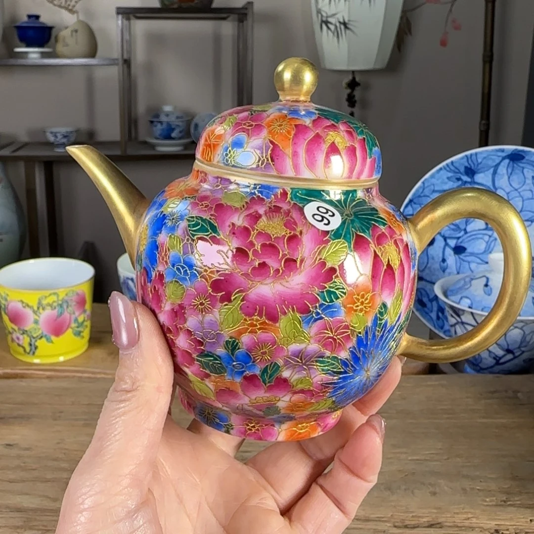 杯笑**开景德镇陶瓷柴烧多人