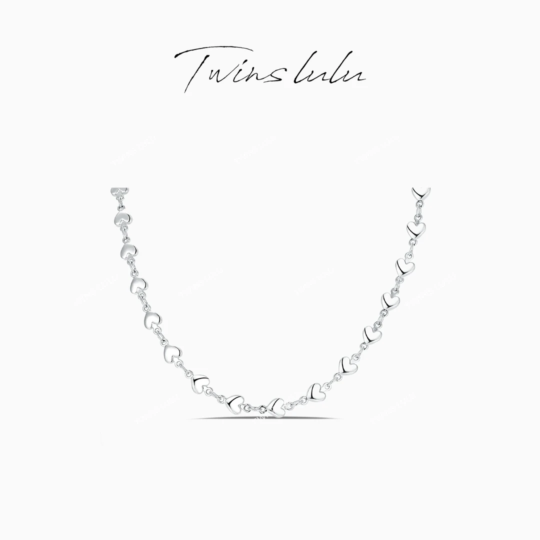TWINS LULU 镀k金【官方正品】简约百搭手工爱心项链TSJ9476