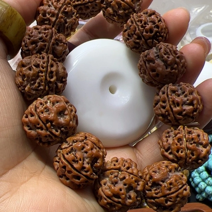 核桃手串/手链加厚扣子