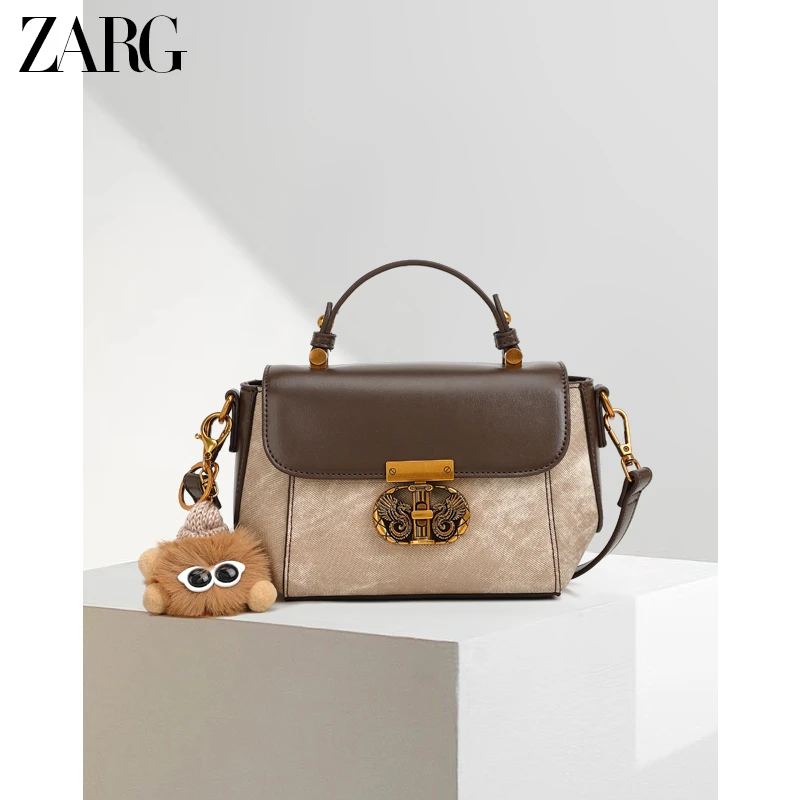 【工厂直销】ZARG秋冬高级感国风白云纹苹果包手提包-60203-2