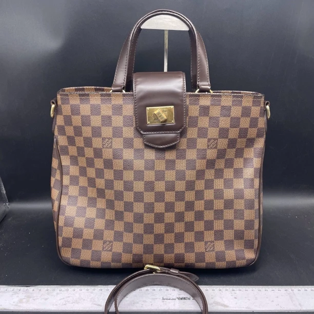 95新 LouisVuitton/路易威登 棋盘格手提斜挎包/14367