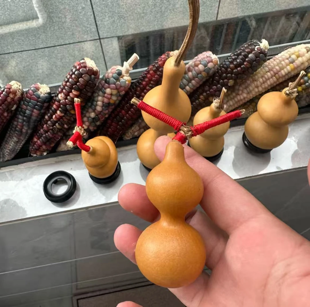 天然木质文玩小葫芦可手捻把玩创意中式摆设手把件
