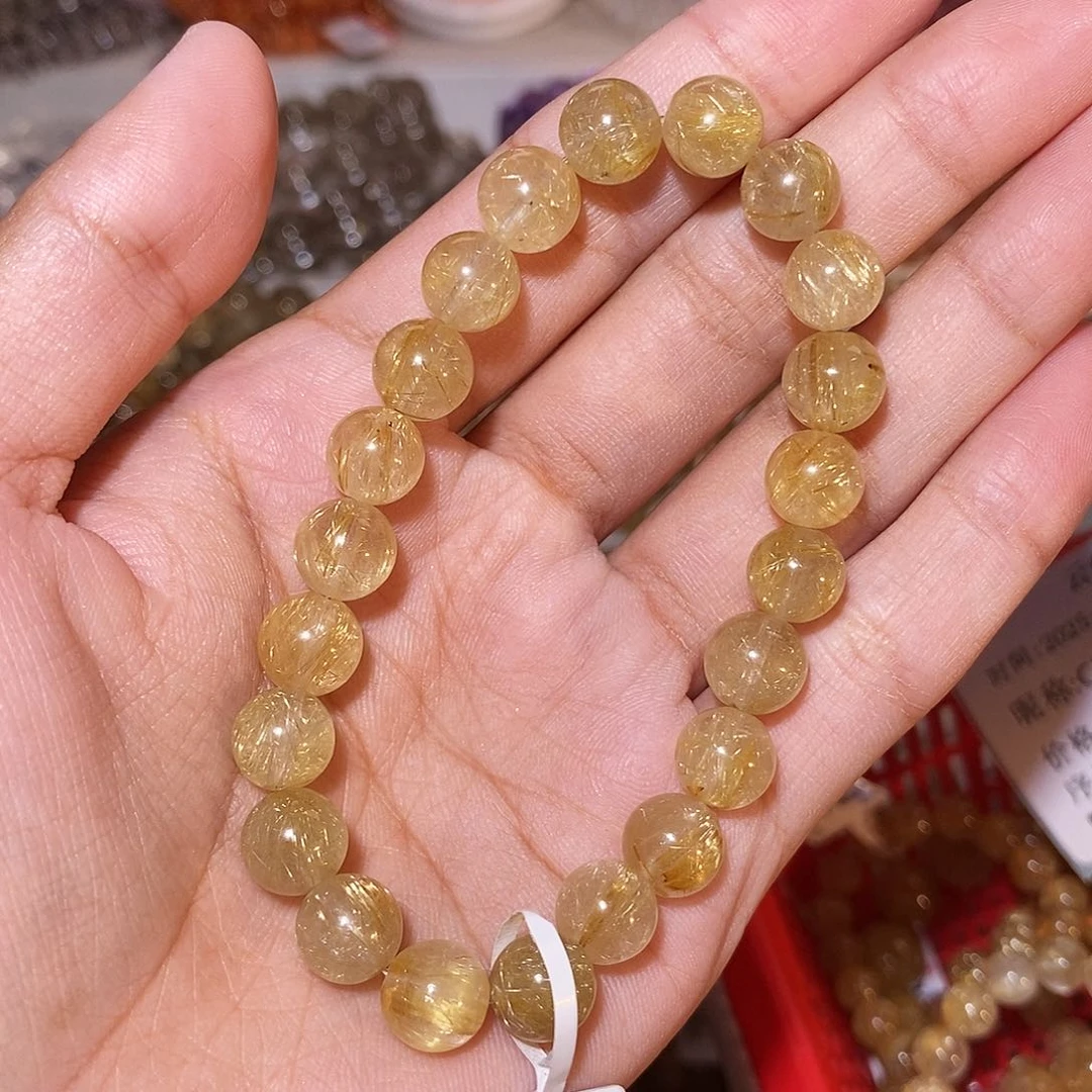 C****发晶手链未镶嵌发晶8.8mm