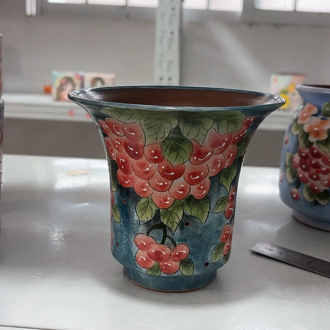 紫砂花盆手工花盆默认微瑕14/13