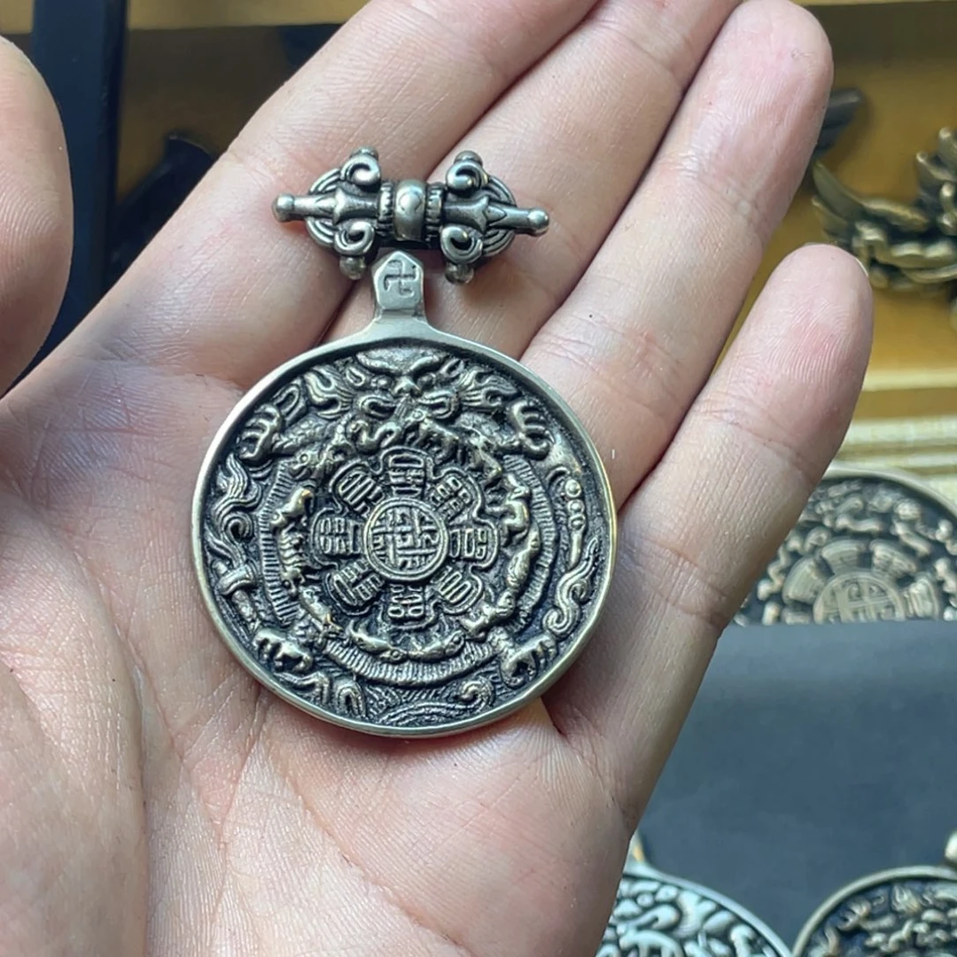 福利手工雕刻麟甲熊九宫八卦牌子一个设计款