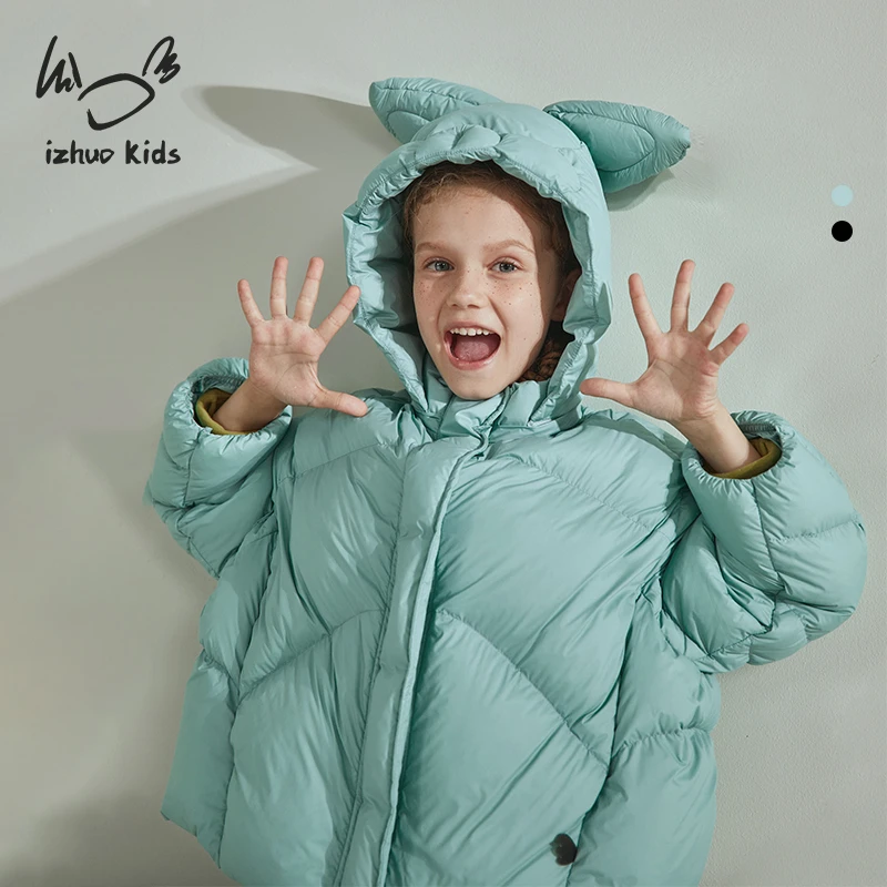 小日着日着KIDS践仔兽三眼兔羽绒2025冬季新儿童亲子保暖