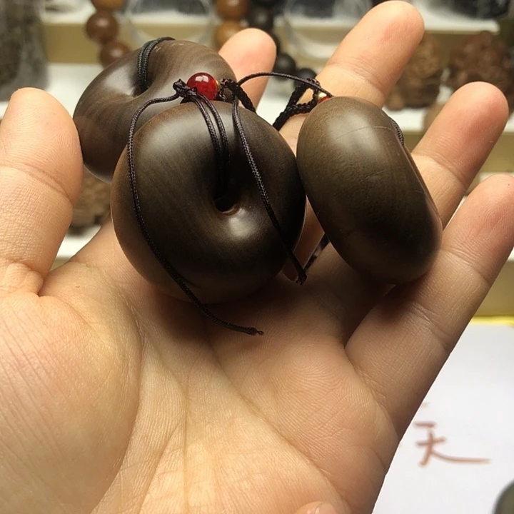 无事牌檀香木老山檀香瑕疵平安圈