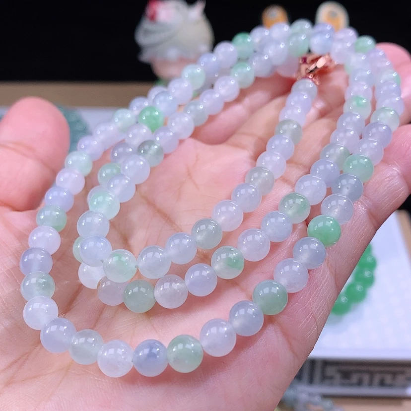 【闪购商品】翡翠手链未镶嵌翡翠卡6.5m m