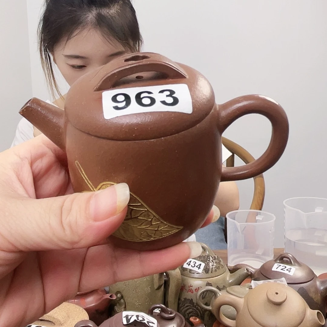 茶壶紫砂紫砂微瑕蒂纽小开片