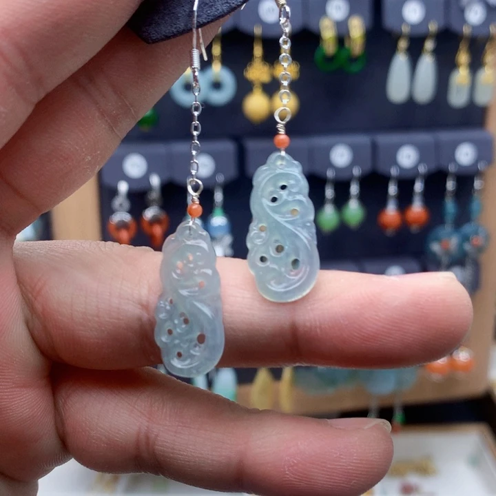 未镶嵌翡翠耳饰耳饰